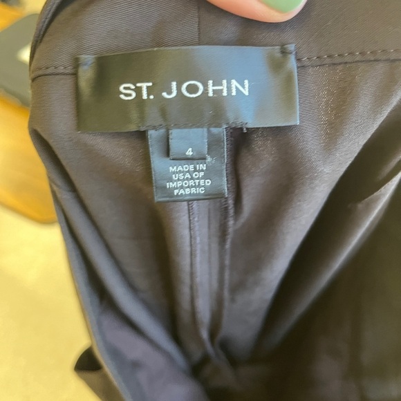 St. John Brown Lightweight Trouser Pant in Brown Sz 4 - Picture 5 of 7